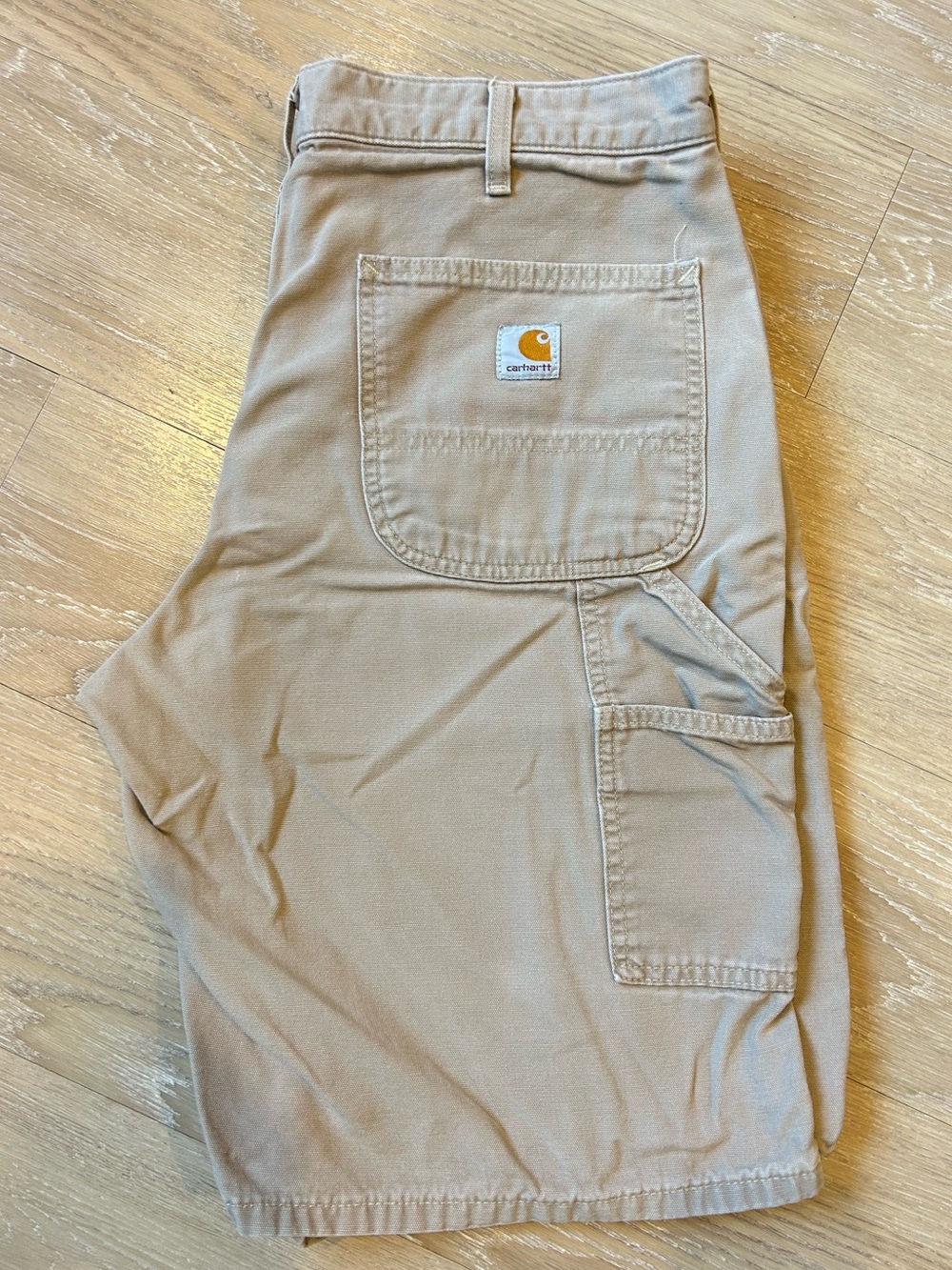Carhartt Khaki Cargo Shorts Size 34 Waist Tan Beige Outdoor